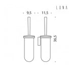 Porta scopino in ottone collezione Luna di Colombo Design