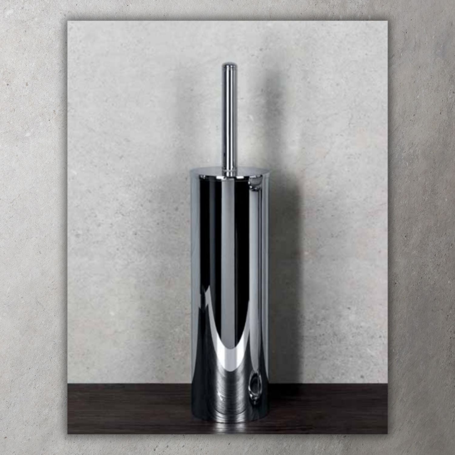 Porta scopino d'appoggio in ottone collezione Luna di Colombo Design