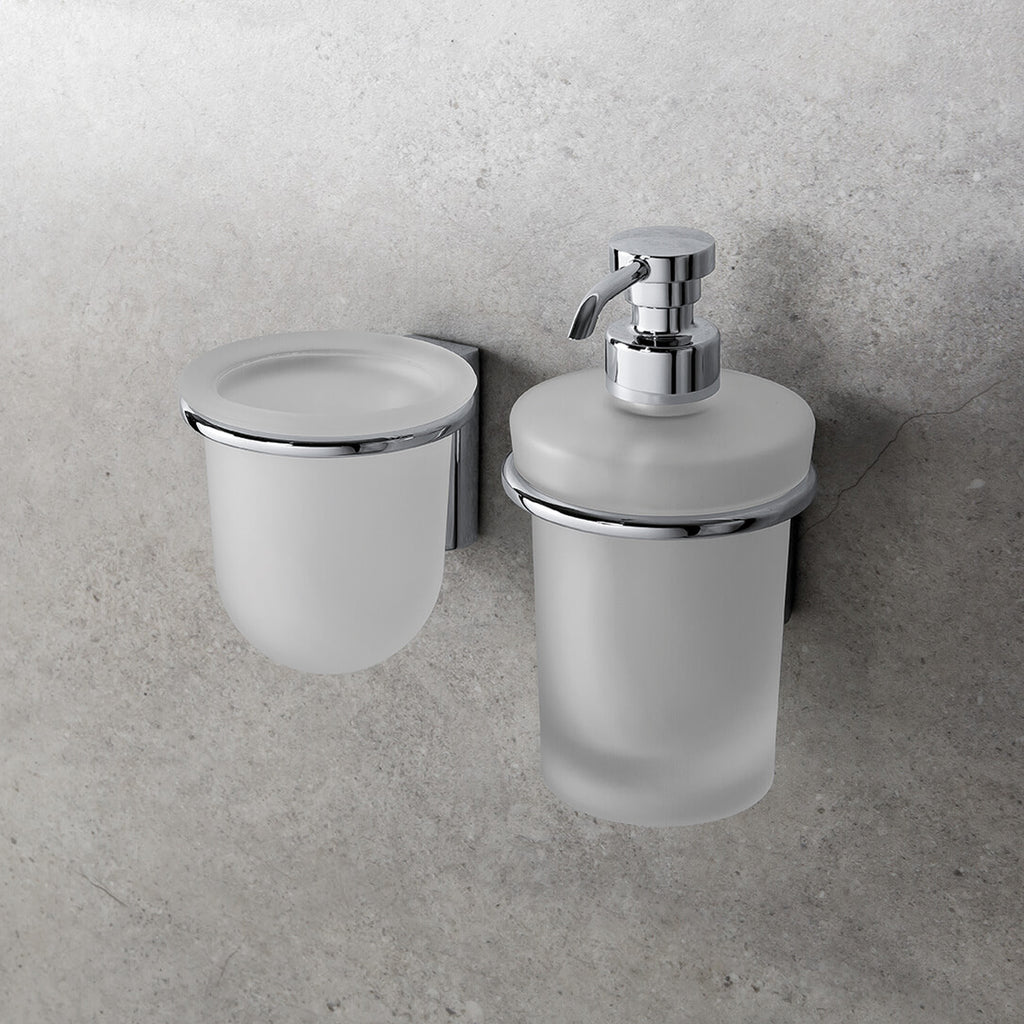 Contenitore per spandisapone in vetro acidato  Luna di Colombo Design
