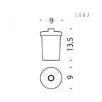 Contenitore per spandisapone in vetro acidato  Luna di Colombo Design