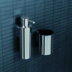Porta Sapone  Dispenser in ottone cromato  Colombo Design collezione Mini Con fissaggio a tassello
