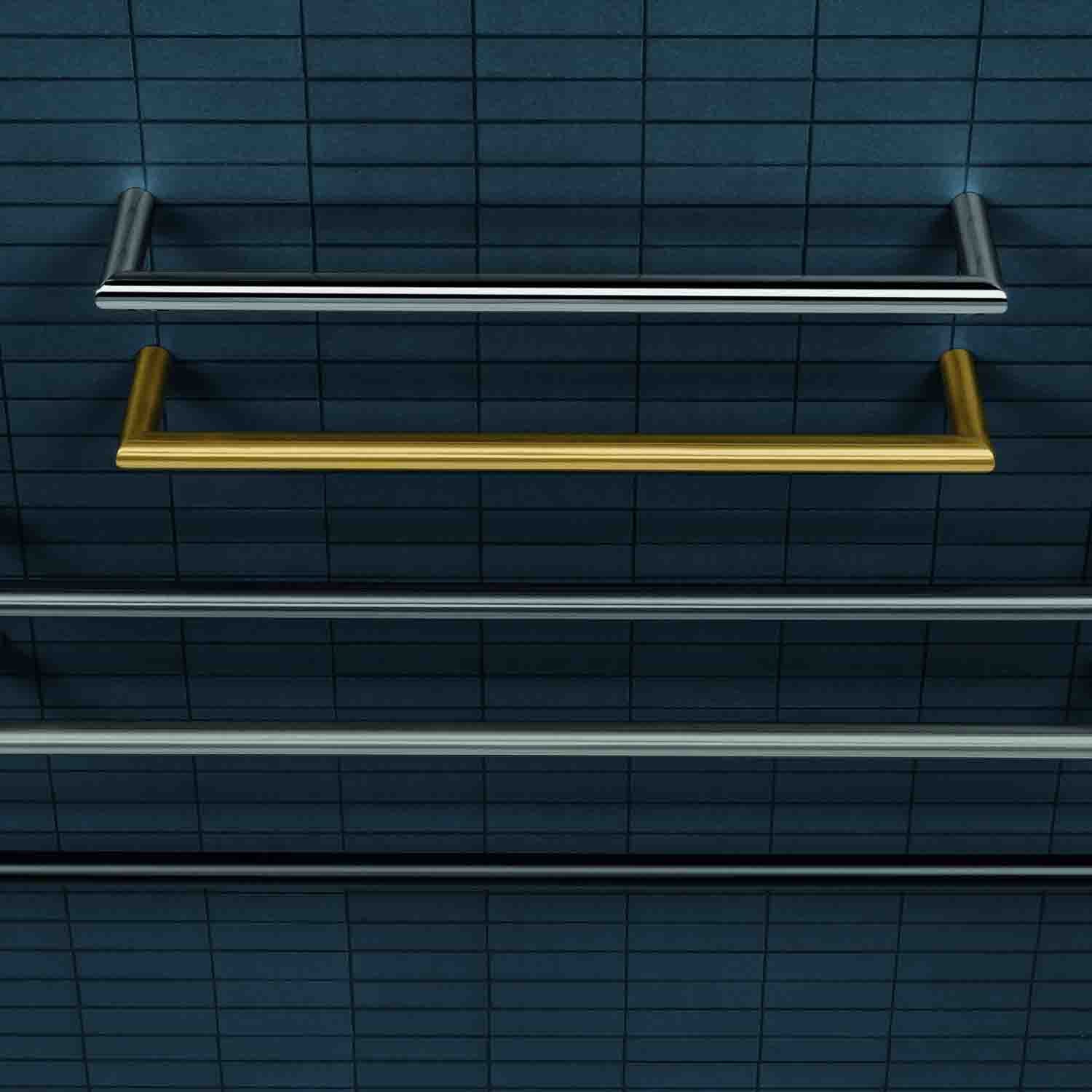 Porta asciugamani cm 61 in ottone cromato  Colombo Design collezione Mini Con fissaggio a tassello