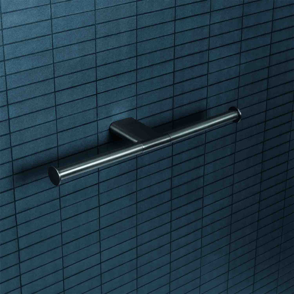 Porta rotolo Doppio in ottone cromato  Colombo Design collezione Mini Con fissaggio a tassello