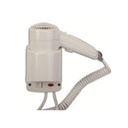 Asciugacapelli elettrico uso alberghiero con pulsante a rilascio VAMA mod. 2-VIENTO/2