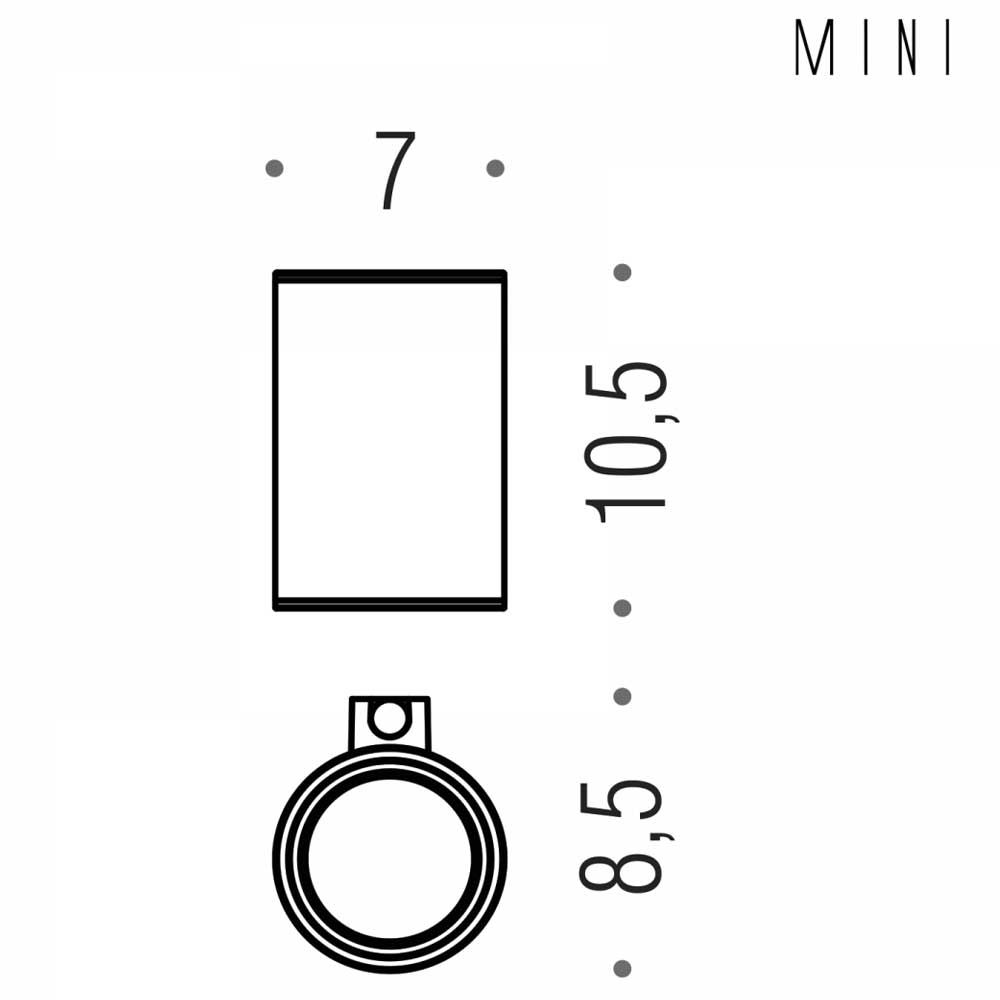 Porta spazzolino in ottone cromato  Colombo Design collezione Mini Con fissaggio a tassello