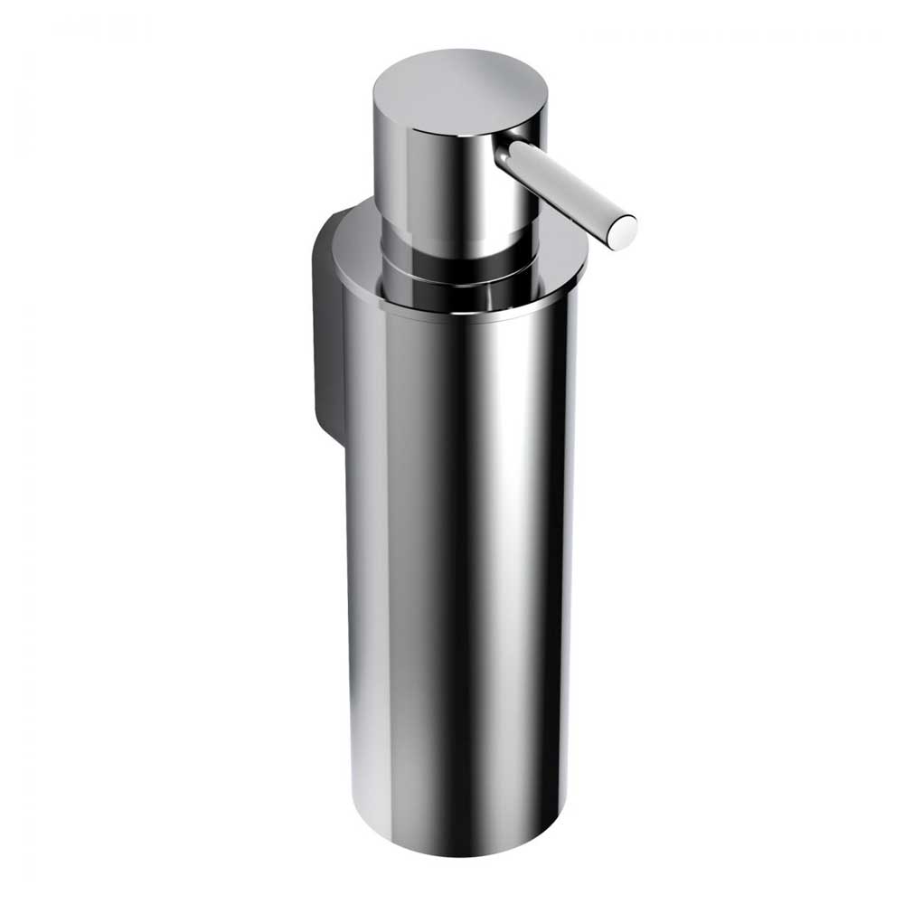 Porta Sapone  Dispenser in ottone cromato  Colombo Design collezione Mini Con fissaggio a tassello