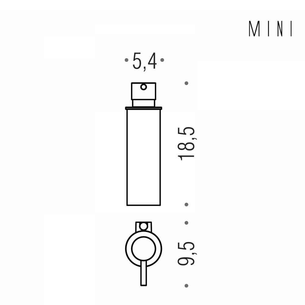 Porta Sapone  Dispenser in ottone cromato  Colombo Design collezione Mini Con fissaggio a tassello