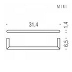Porta asciugamani cm 31 in ottone cromato  Colombo Design collezione Mini Con fissaggio a tassello