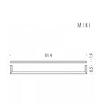 Porta asciugamani cm 61 in ottone cromato  Colombo Design collezione Mini Con fissaggio a tassello