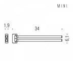 Porta salviette doppio a Snodo in ottone cromato  Colombo Design collezione Mini Con fissaggio a tassello