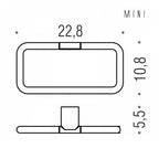 Porta salviette ad Anello in ottone cromato  Colombo Design collezione Mini Con fissaggio a tassello