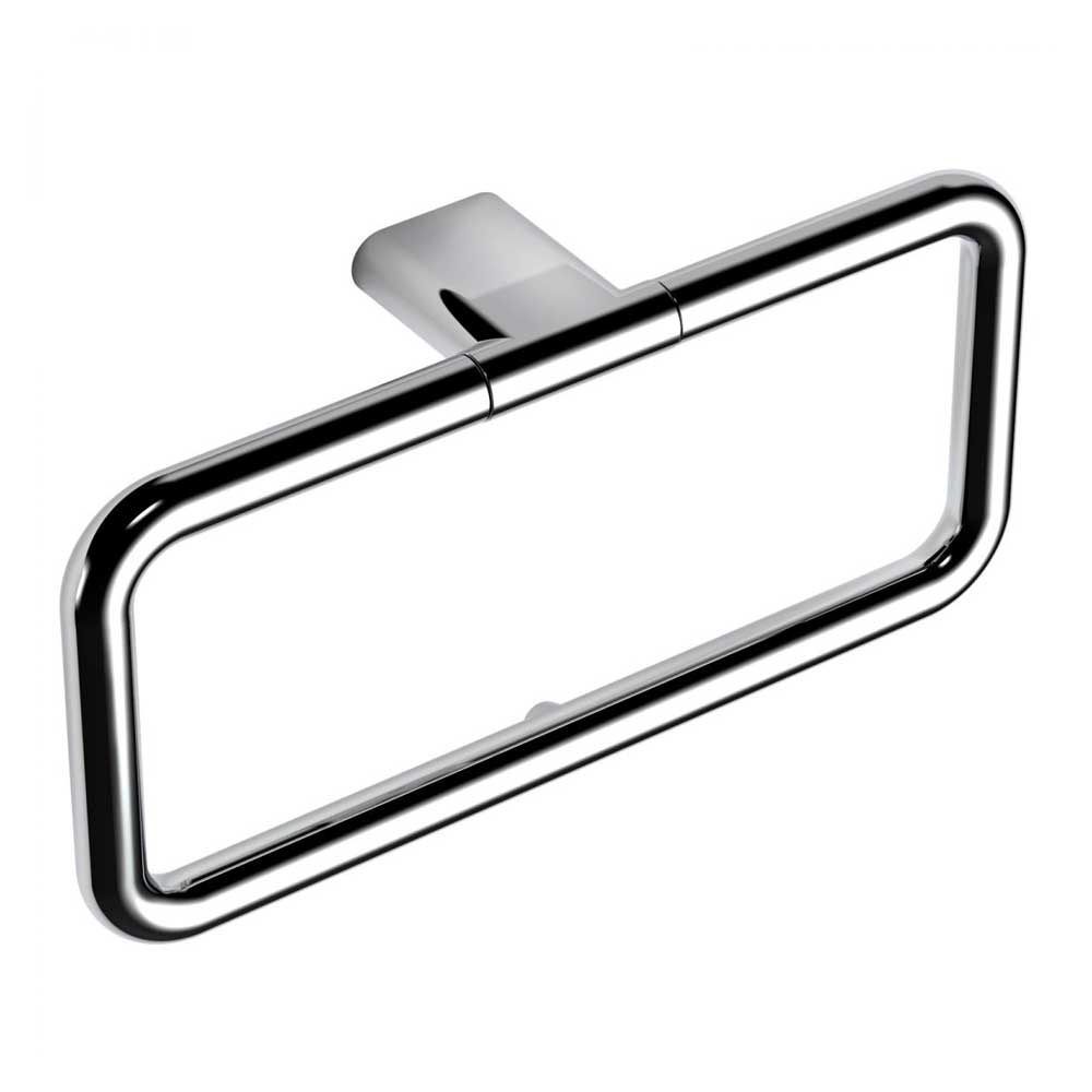 Porta salviette ad Anello in ottone cromato  Colombo Design collezione Mini Con fissaggio a tassello