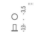 Appendino Singolo in ottone cromato  Colombo Design collezione Mini Con fissaggio a tassello