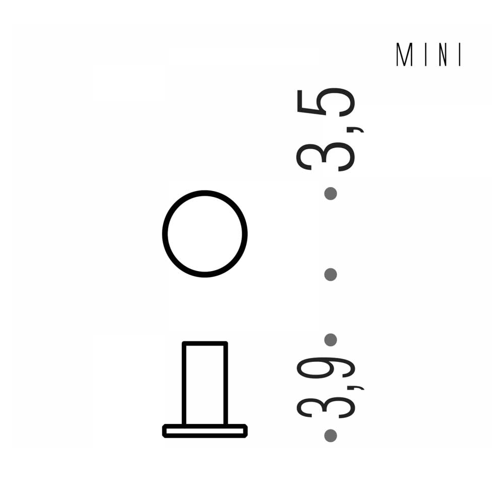 Appendino Singolo in ottone cromato  Colombo Design collezione Mini Con fissaggio a tassello