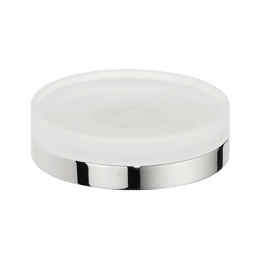 Porta Sapone  da appoggio in ottone cromato  Colombo Design collezione Mini