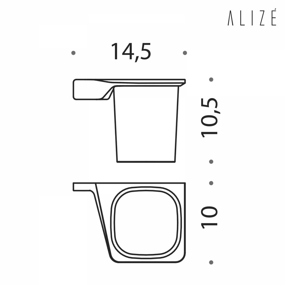 Porta Spazzolino in ottone cromato e vetro versione Destra Colombo Design collezione AlizÃ¨ Con fissaggio a tassello inclusi