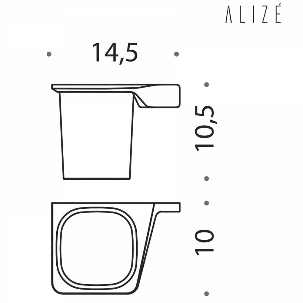 Porta Spazzolino in ottone cromato e vetro versione Sinistro Colombo Design collezione AlizÃ¨ Con fissaggio a tassello inclusi