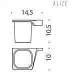 Porta Spazzolino in ottone cromato e vetro versione Sinistro Colombo Design collezione AlizÃ¨ Con fissaggio a tassello inclusi