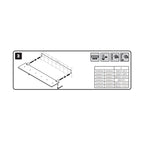 Porta asciugamani doppio a muro in acciaio inossidabile satinato della collezione 'Logic' by Cosmic cm 60