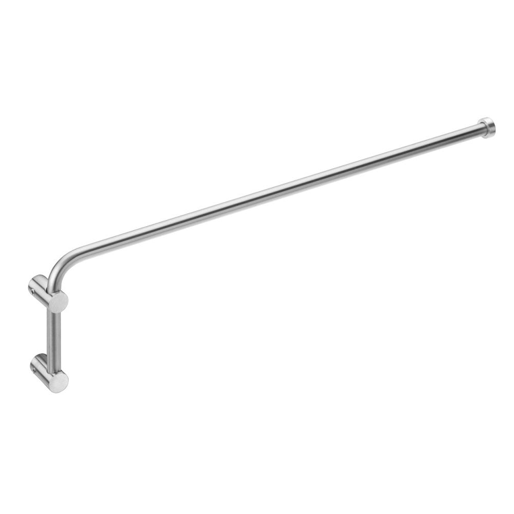 Porta asciugamani sospeso a snodo in acciaio inossidabile satinato della collezione 'Logic' by Cosmic cm 40