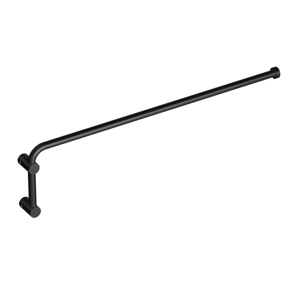 Porta asciugamani sospeso a snodo in acciaio inossidabile della collezione 'Logic' by Cosmic cm 40 - Nero