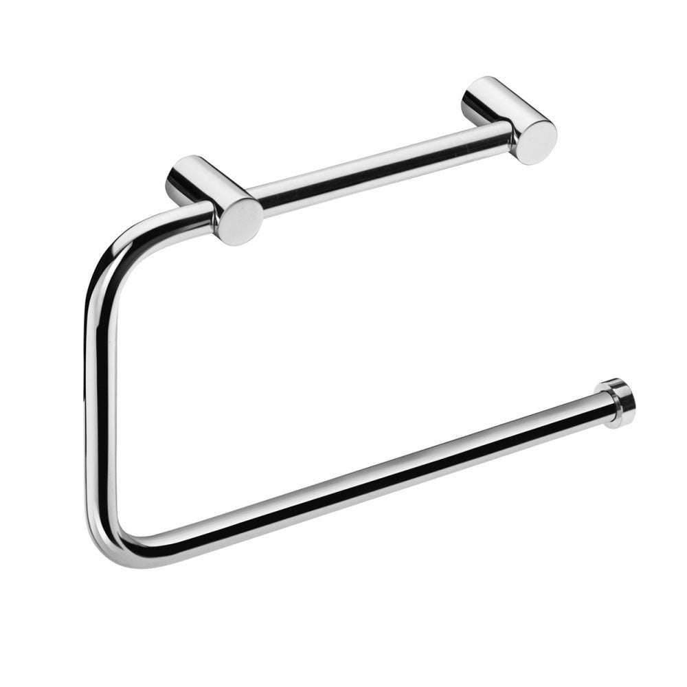 Porta asciugamani sospeso ad anello in acciaio inossidabile lucido della collezione 'Logic' by Cosmic cm 20