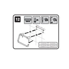 Porta asciugamani sospeso ad anello in acciaio inossidabile lucido della collezione 'Logic' by Cosmic cm 20