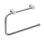 Porta asciugamani sospeso ad anello in acciaio inossidabile satinato della collezione 'Logic' by Cosmic cm 20