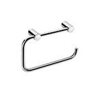 Porta rotolo/porta asciugamani sospeso in acciaio inossidabile lucido della collezione 'Logic' by Cosmic