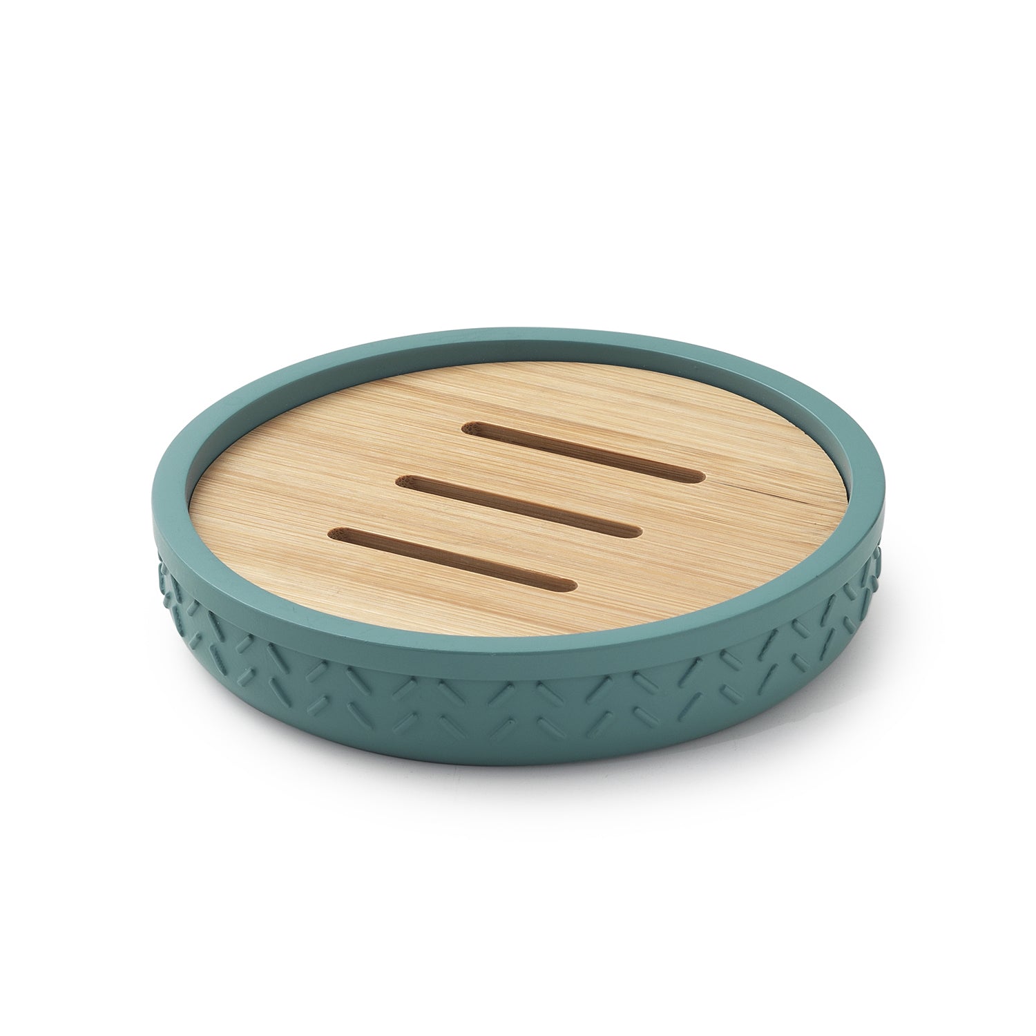 Portasapone da appoggio Gedy serie Thea - Naturale/Verde