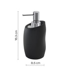 Dispenser sapone con erogatore in Cromall Gedy serie Iside - Nero Matt