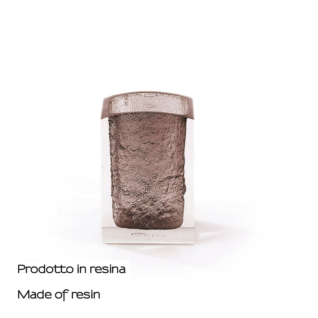 Portaspazzolini da appoggio Gedy modello Antares - Marrone