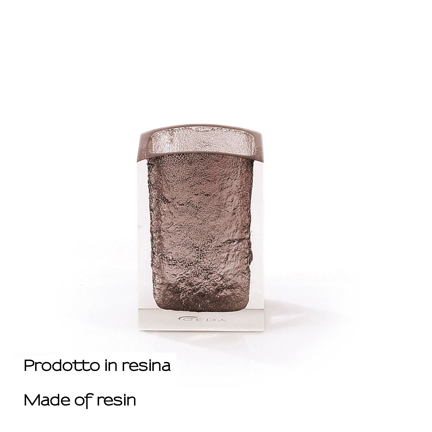 Portaspazzolini da appoggio Gedy modello Antares - Marrone