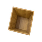 Pattumiera Ribaltabile in BambÃ¹ da 3L - Marrone