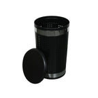 Cesto portabiancheria da 46L con fodera in Acciaio Inox - Nero