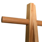 Appendiabiti in bambÃ¹ con due ripiani modello Mia - Bianco