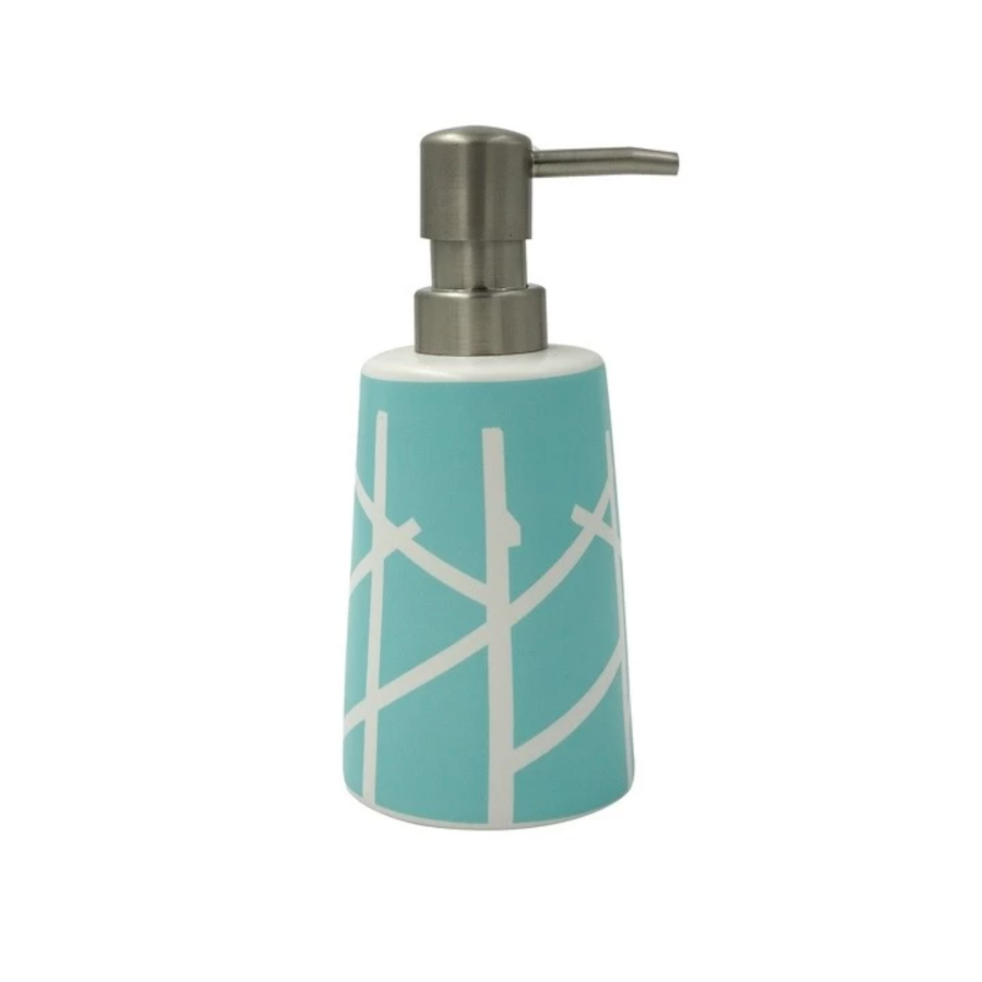 Dispenser Porta Sapone in ceramica di colore blu collezione ARBRE