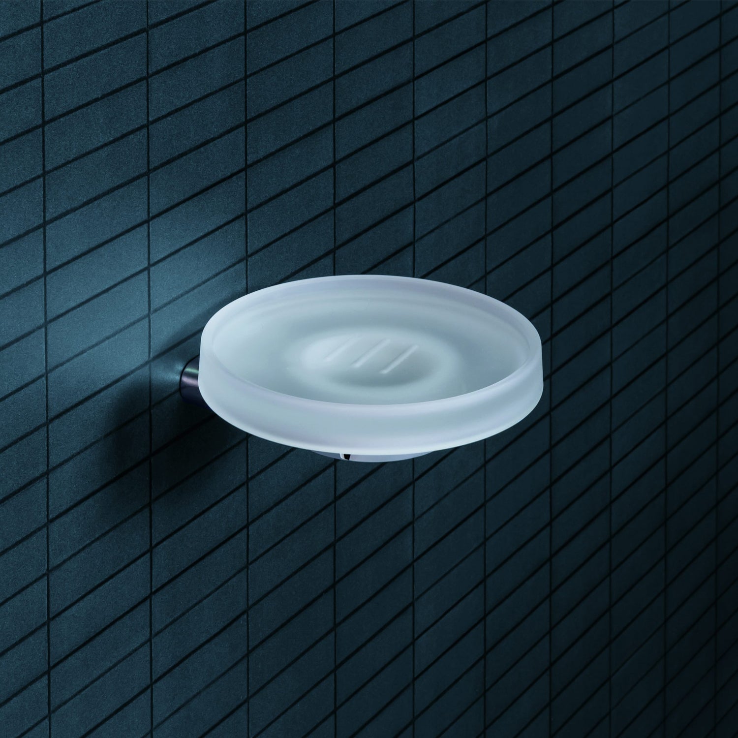 Porta Sapone  da appoggio in ottone cromato  Colombo Design collezione Mini