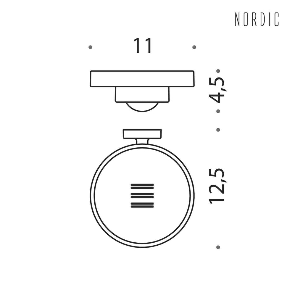 Porta sapone in ottone collezione Nordic di Colombo Design