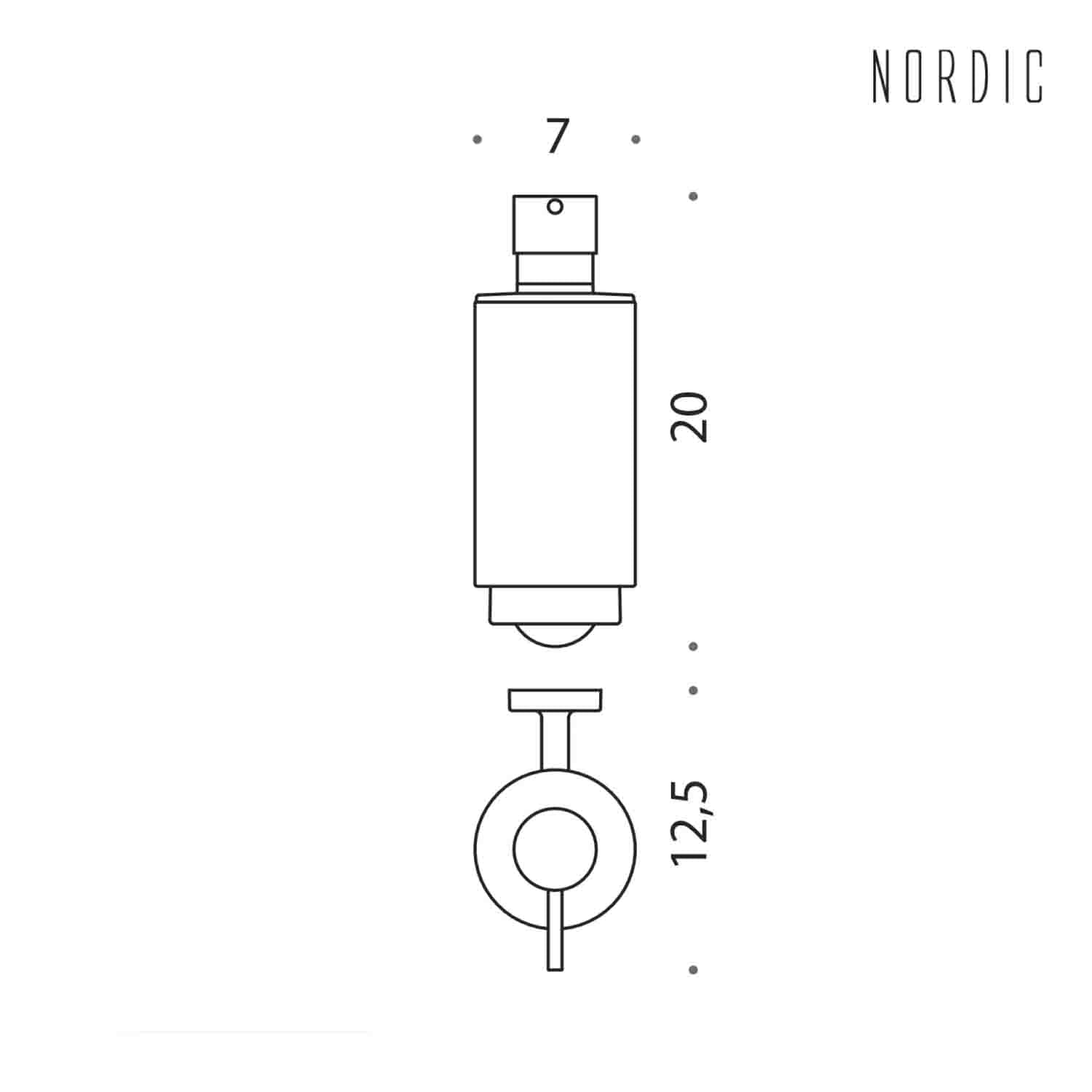 Spandisapone in ottone collezione Nordic di Colombo Design