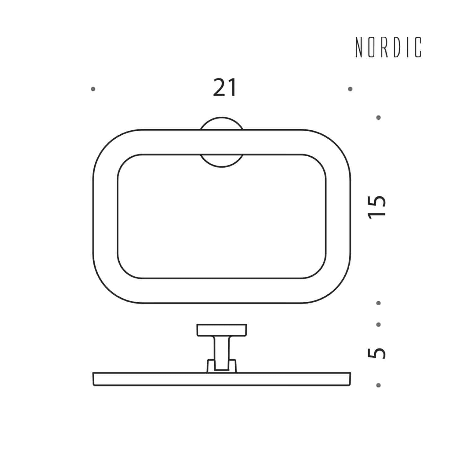 Porta salvietta ad anello in ottone collezione Nordic di Colombo Design
