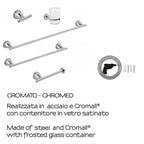 Set 5 pezzi in Acciaio Inox di Gedy serie Genziana - Cromato
