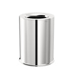 Cestino bagno da terra in acciaio cromato inossidabile della collezione 'Architect s+' by Cosmic