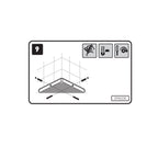 Griglia angolare porta sapone in acciaio inossidabile cromato della collezione 'Architect' by Cosmic cm 18x18x2