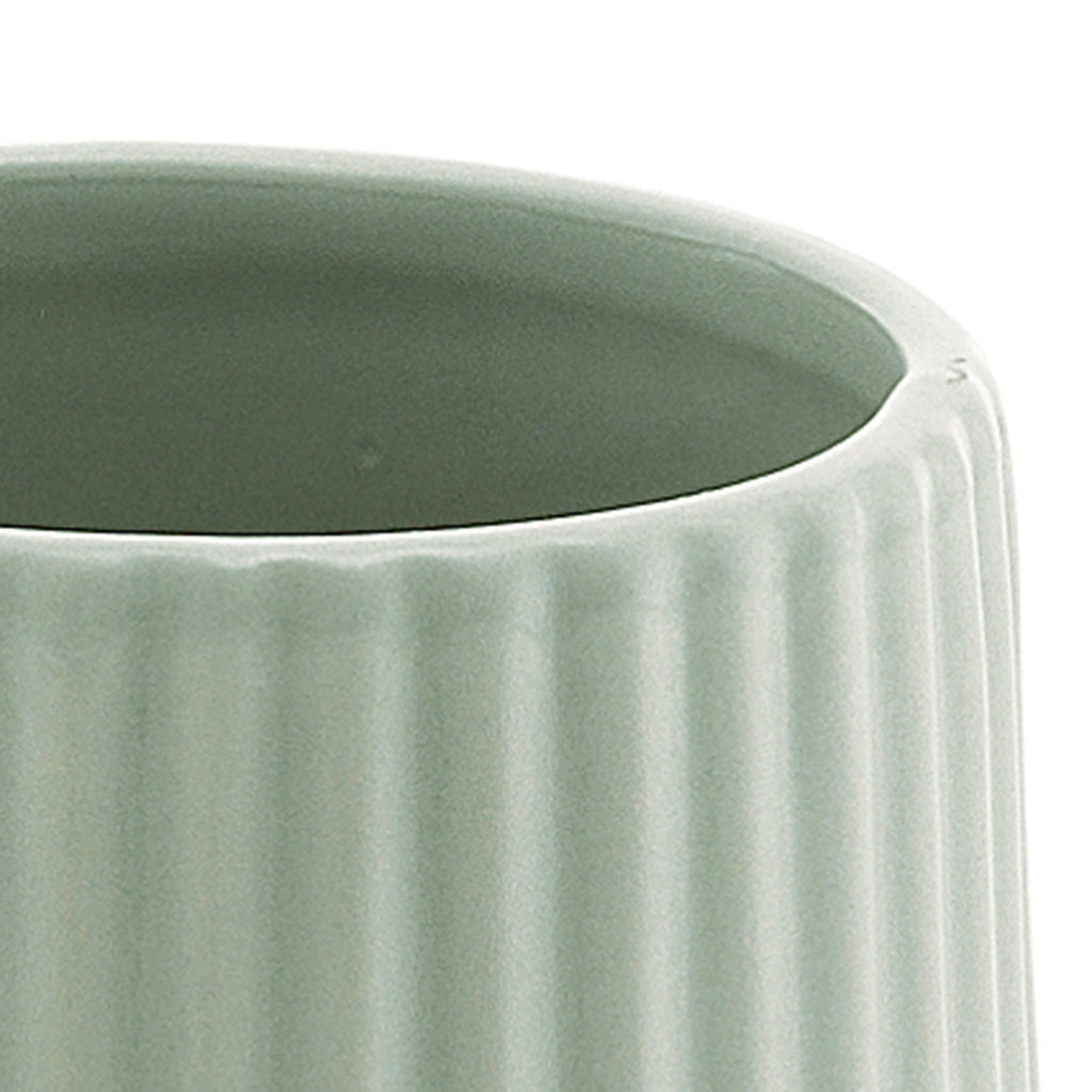 Portaspazzolini da appoggio in ceramica Gedy modello Marika - Verde Salvia