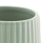 Portaspazzolini da appoggio in ceramica Gedy modello Marika - Verde Salvia