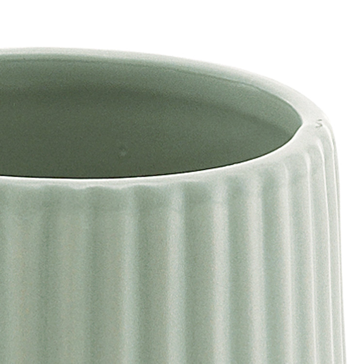 Portaspazzolini da appoggio in ceramica Gedy modello Marika - Verde Salvia