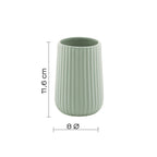 Portaspazzolini da appoggio in ceramica Gedy modello Marika - Verde Salvia