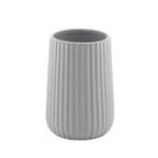 Portaspazzolini da appoggio in ceramica Gedy modello Marika - Grigio