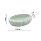 Portasapone da appoggio in ceramica di Gedy modello Marika - Verde Salvia